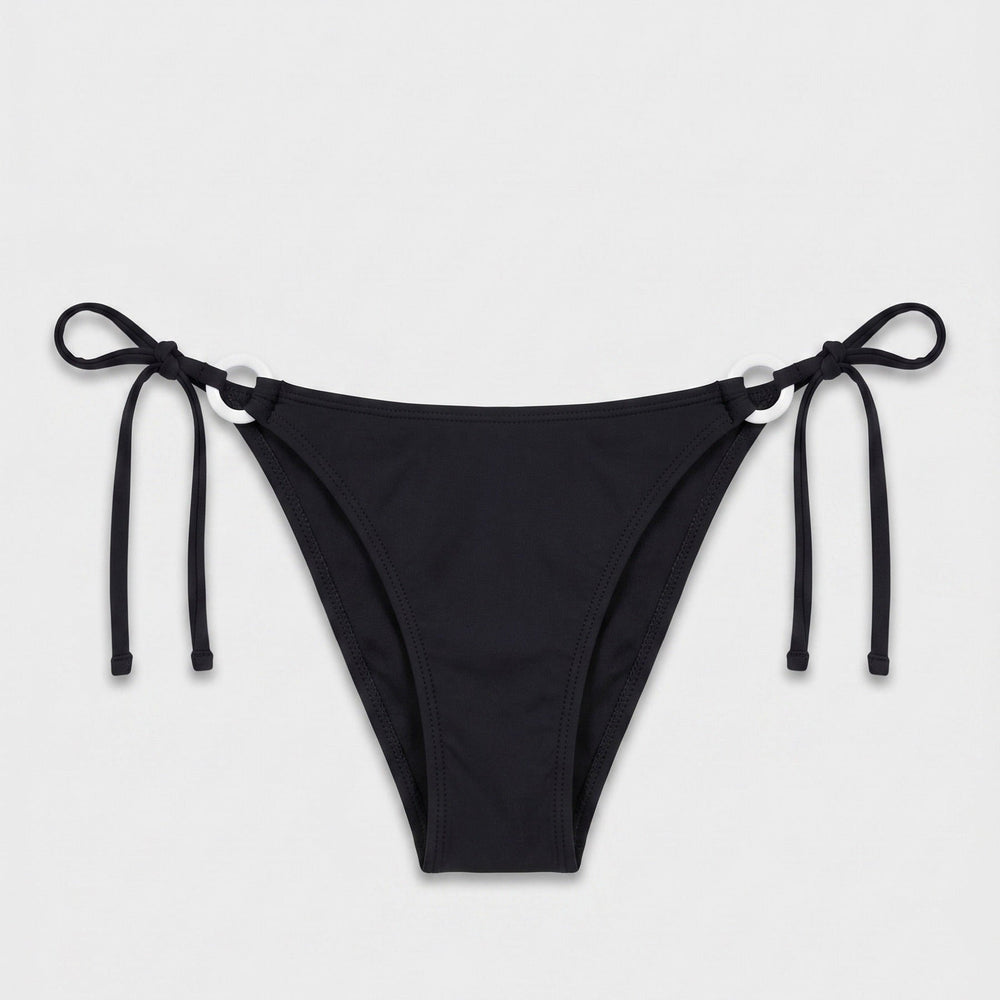 Rona black bikini bottom detail