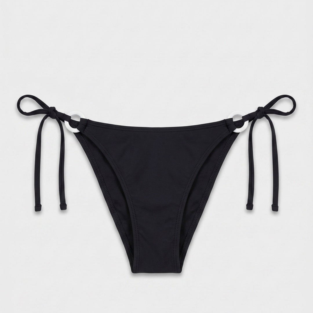 Rona black bikini bottom detail