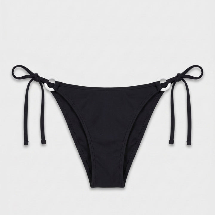 Rona black bikini bottom detail