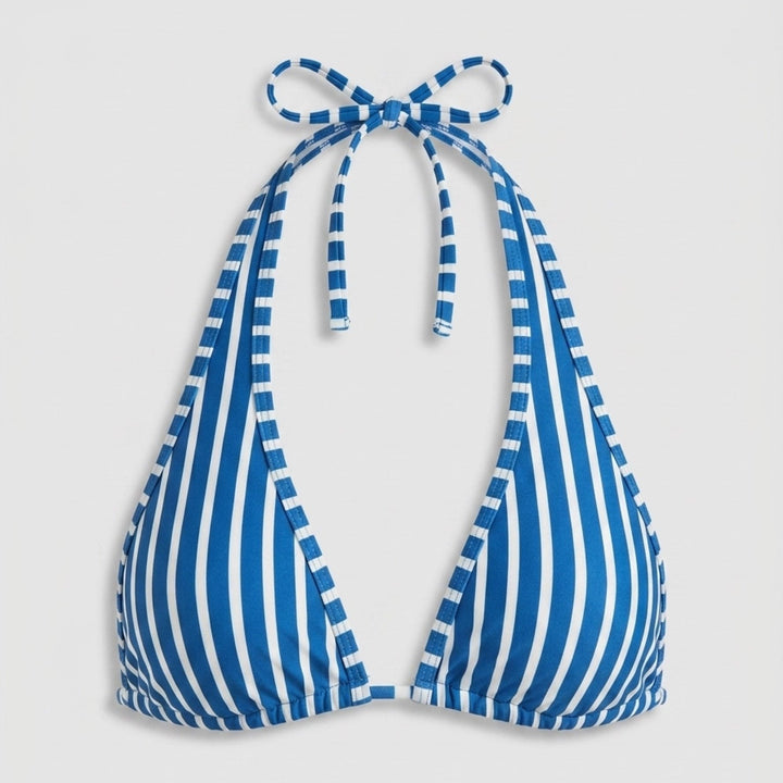 Rona striped bikini top detail